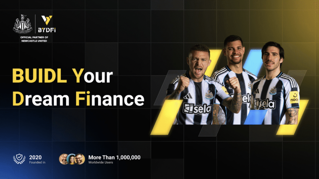 BYDFI shares the story behind the slogan at St. James Park Bydfi shares the story behind the slogan at st. james