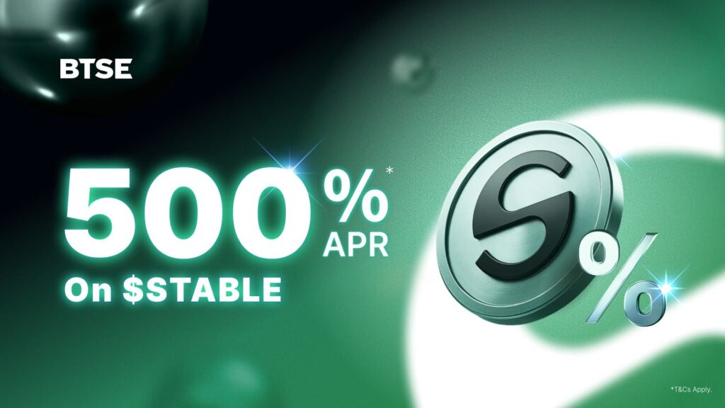 Btse launches stable staking campaign with up to 500% annual