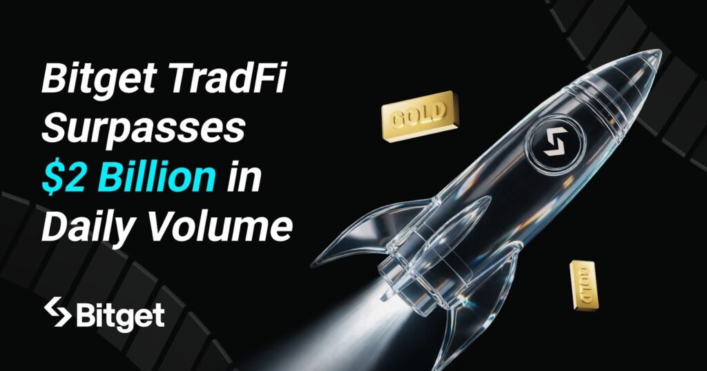 A surge in gold trading drives Bitget TradFi’s daily trading volume to $2 billion A surge in gold trading drives bitget tradfi’s daily trading