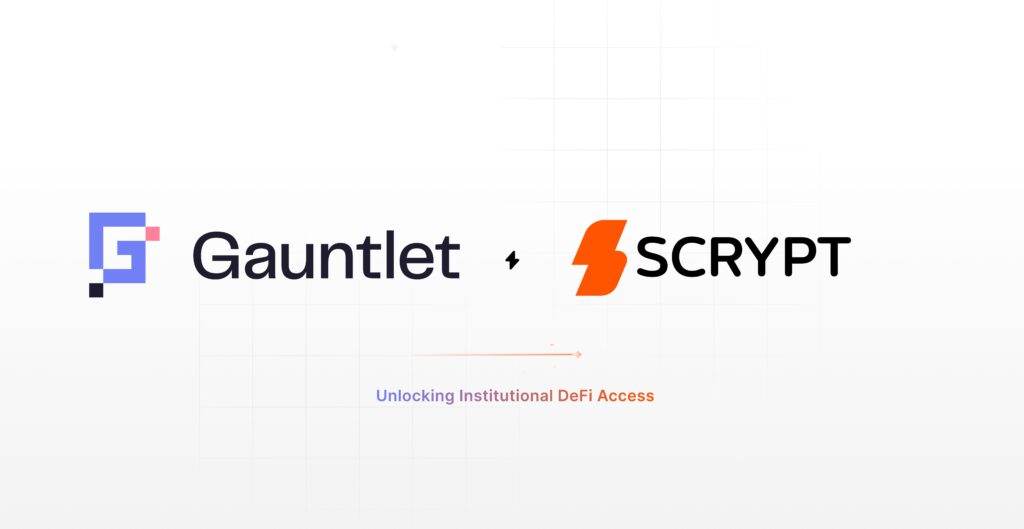 Scrypt partners with gauntlet to enable institutional defi access