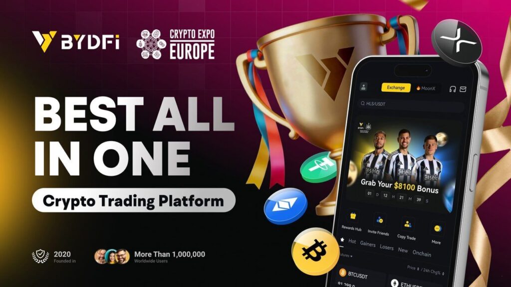 BYDFi named Best All-in-One Cryptocurrency Trading Platform at Crypto Expo Europe Bydfi named best all in one cryptocurrency trading platform at crypto expo