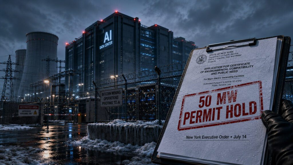 Bitcoin miner AI Pivot hits roadblock with New York’s 50 MW permit freeze Bitcoin miner AI Pivot hits roadblock with New York’s