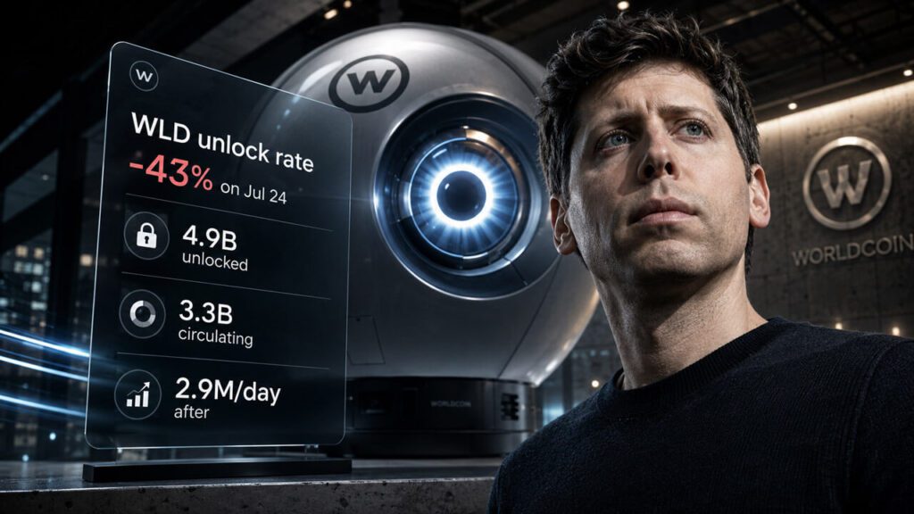 Sam Altman's World Coin reduces WLD unlocks by 43%, but